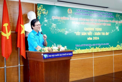 Công đoàn Đại học Quốc gia Thành phố Hồ Chí Minh (ĐHQG-HCM) tổ chức nhiều hoạt động chăm lo tết Nguyên đán 2024