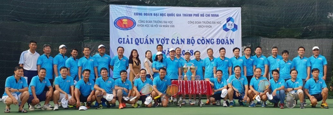 Công đoàn ĐHQG tổ chức Giải quần vợt cán bộ công đoàn
