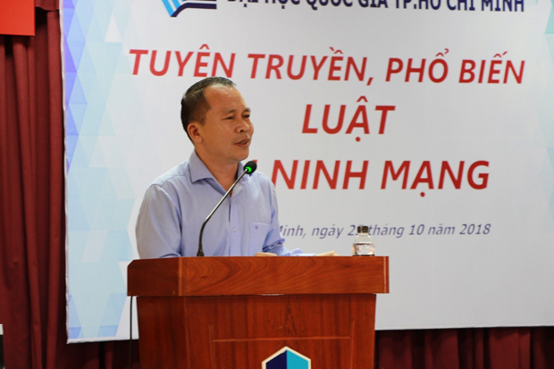 TS Nguyễn Đình Huy - Quyền Trưởng ban Ban Thanh tra Pháp chế ĐHQG-HCM trao đổi về Luật An ninh mạng