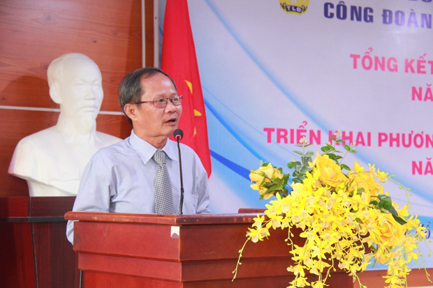 Ông Nguyễn Công Mậu – Phó Bí thư Thường trực Đảng ủy ĐHQG-HCM phát biểu