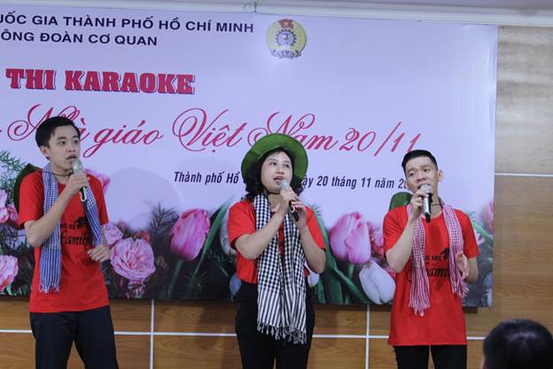 Công đoàn cơ quan ĐHQG-HCM tổ chức hội thi karaoke