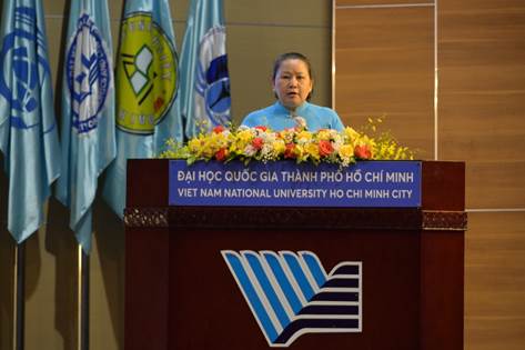 Bà Lê Thị Kim Thúy đánh giá cao hoạt động Công đoàn ĐHQG-HCM