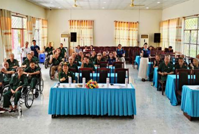 CÔNG ĐOÀN ĐẠI HỌC QUỐC GIA TP.HCM PHỐI HỢP VỚI BAN CÁN SỰ ĐOÀN ĐHQG-HCM ĐẾN THĂM, TRI ÂN THƯƠNG BINH, BỆNH BINH VÀ NGƯỜI CÓ CÔNG TẠI LONG ĐẤT